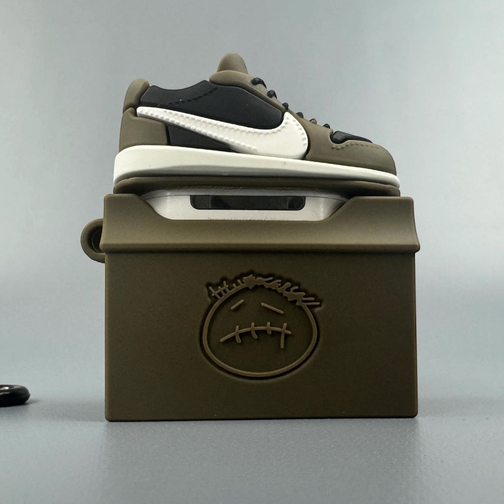 Estuche – Tenis Jordan Café para AirPods Pro 1 y 2