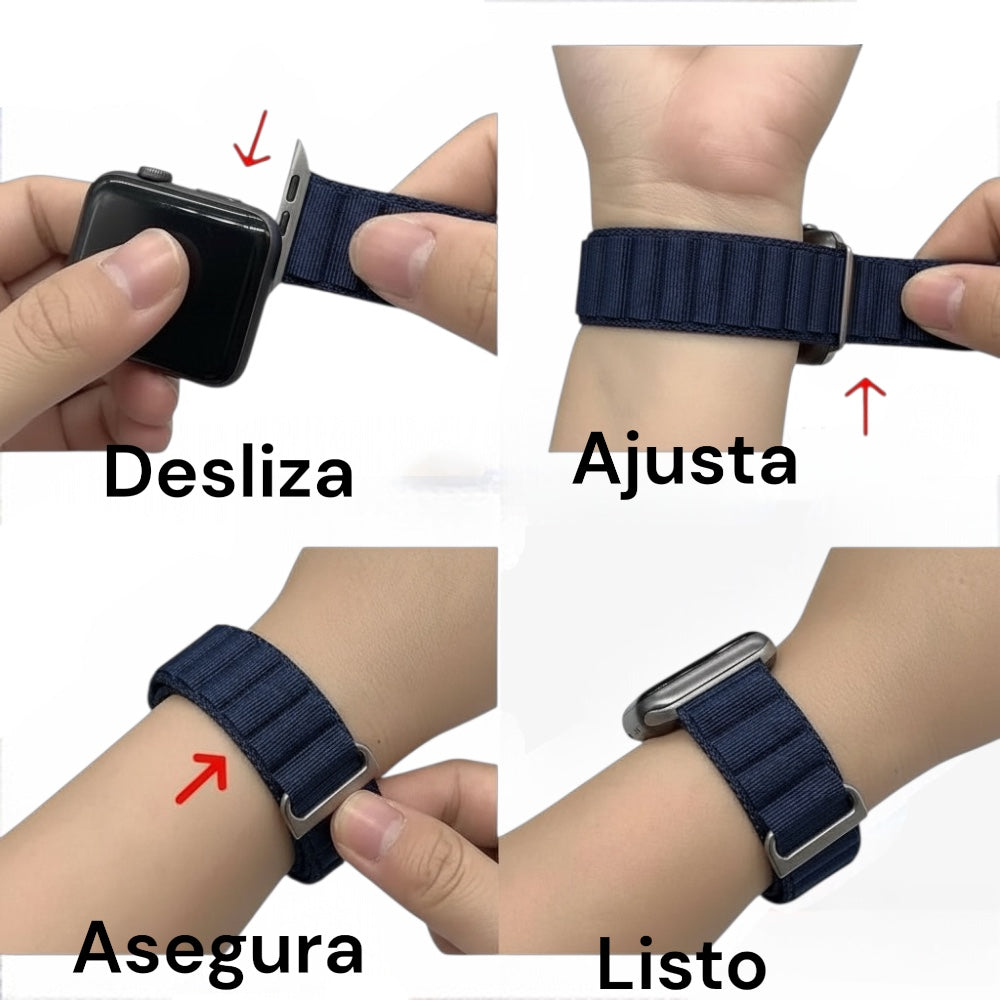 Pulsera - Alpine Loop azul marino para Apple Watch