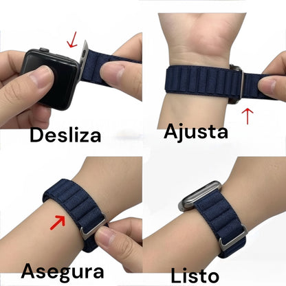 Pulsera - Alpine Loop azul marino para Apple Watch