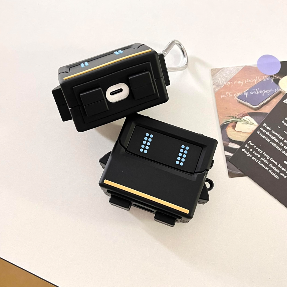 Estuche – robot negro para AirPods 3