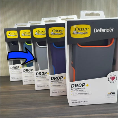 Estuche - Otter box original gris con blanco  para iPhone 17 normal