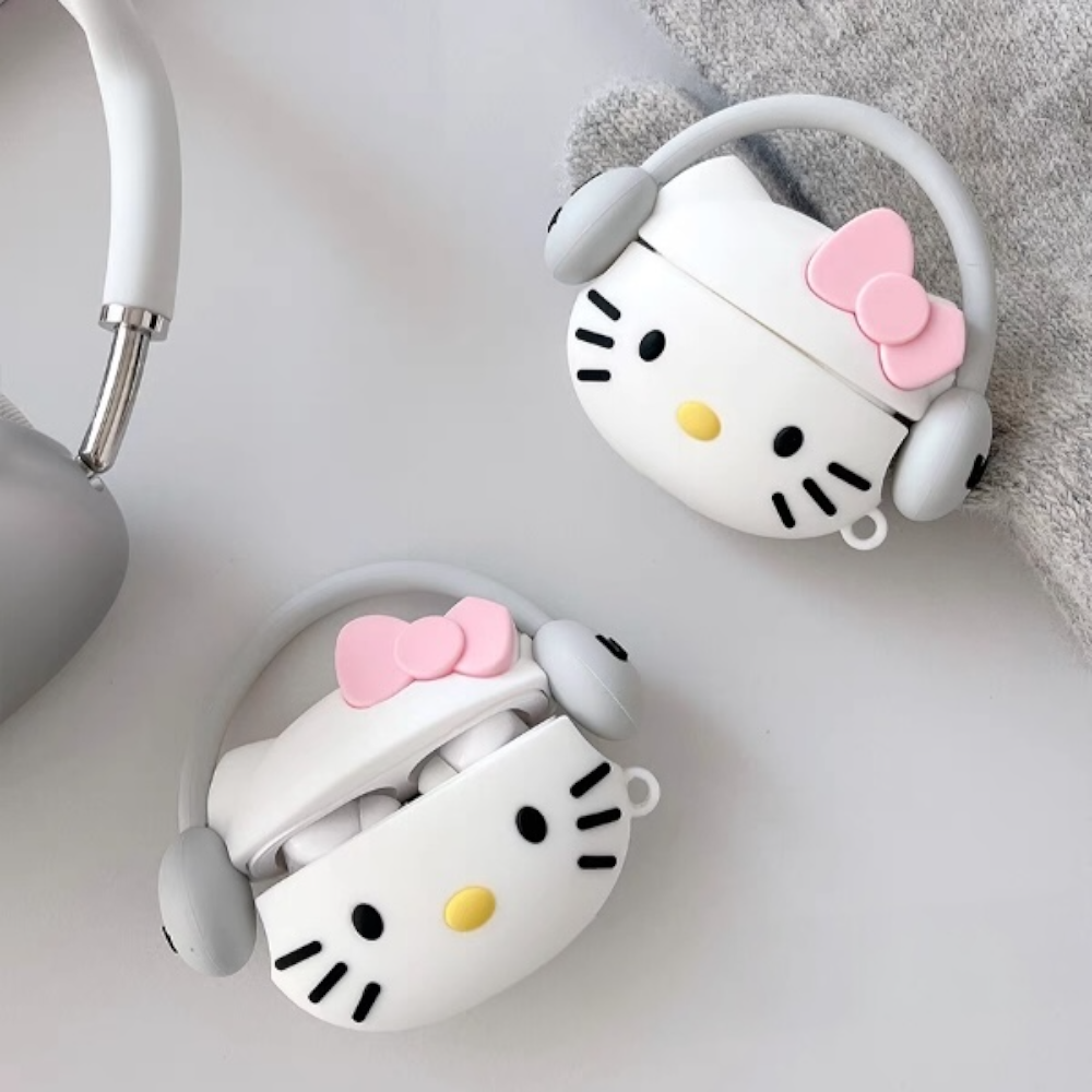 Estuche – Hello Kitty con Audífonos para AirPods Pro 1 y 2