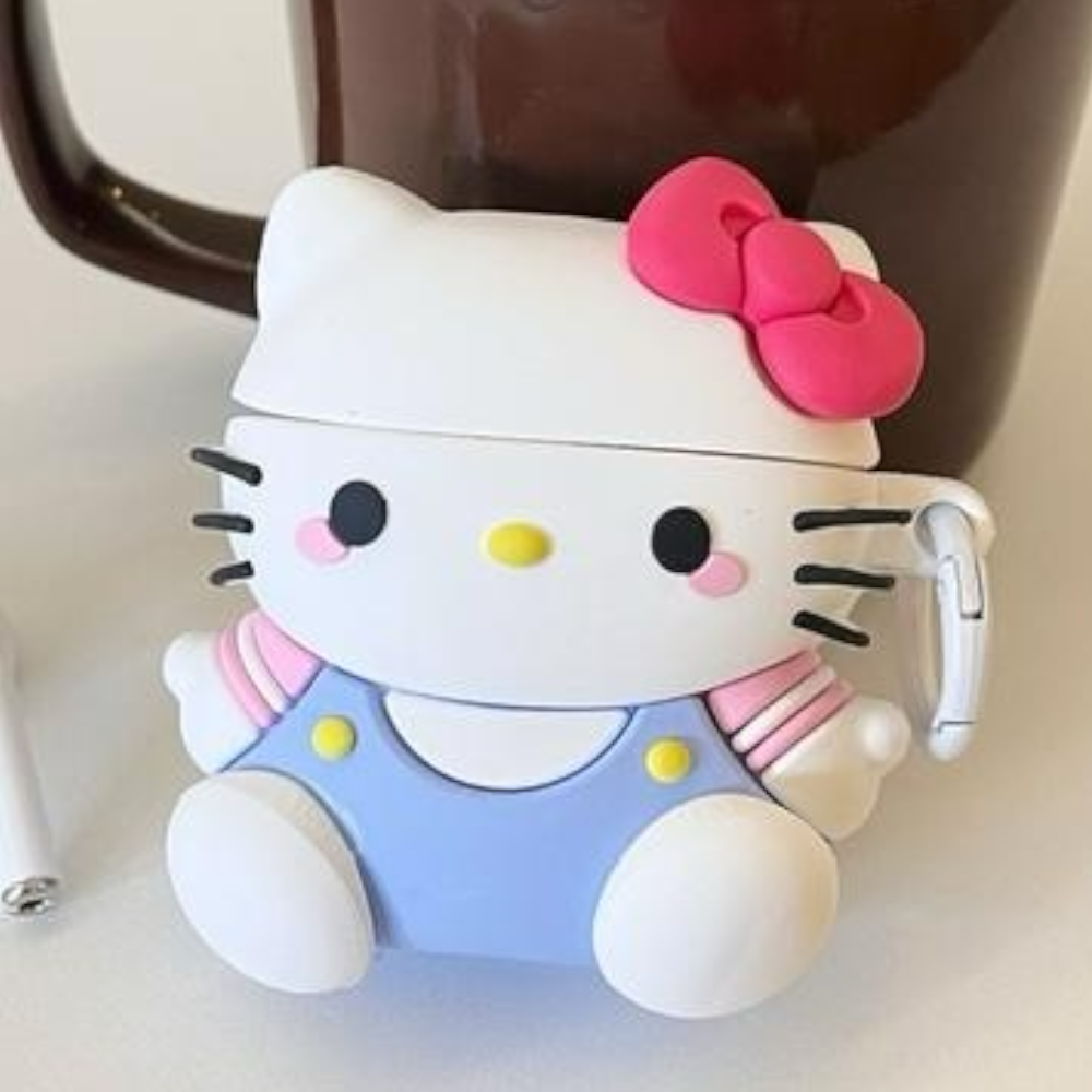 Estuche – Hello Kitty con Overol para AirPods Pro 1 y 2