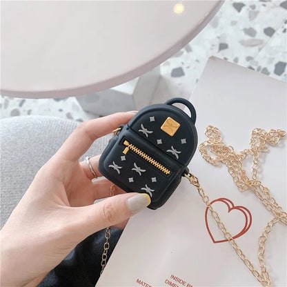 Estuche – Mochila negra para AirPods 1 y 2