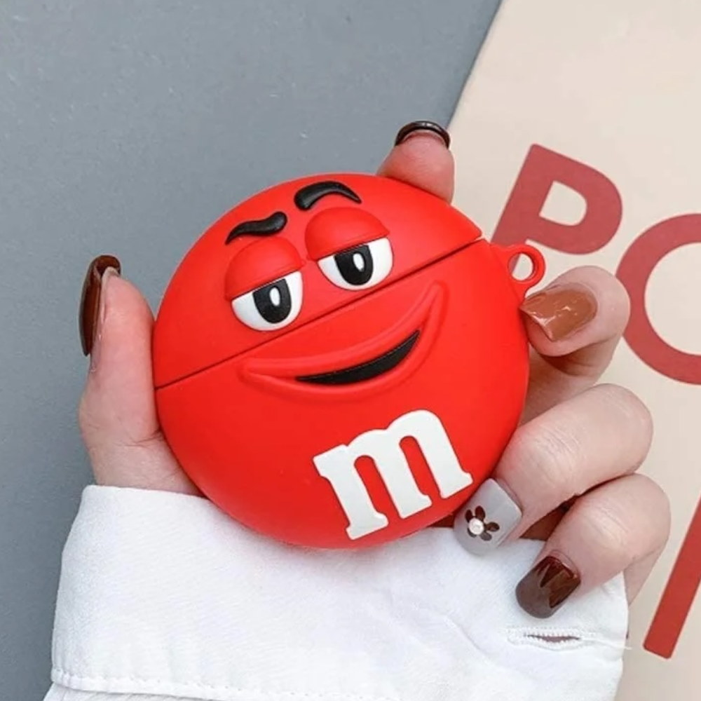 Estuche – M&M Rojo para AirPods 1 y 2