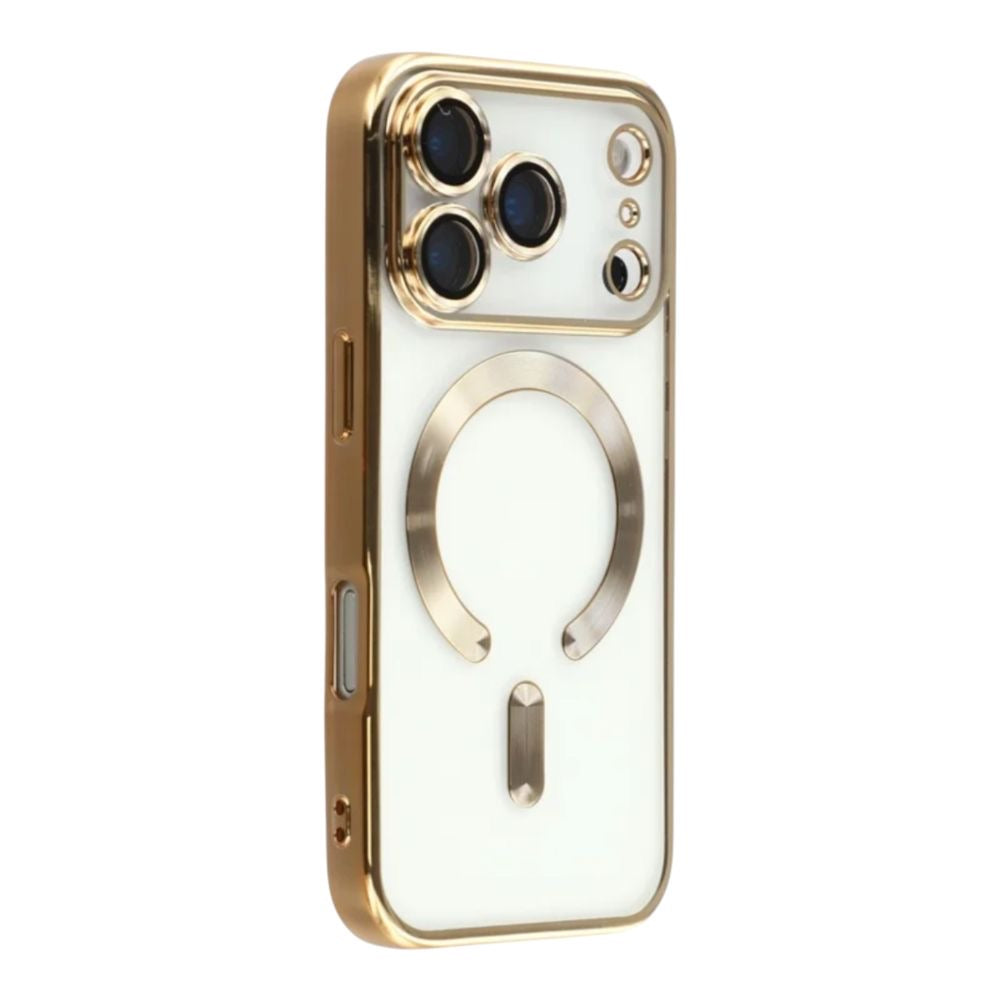 Estuche - Magnético Luxe Dorado para iPhone 17 Pro Max