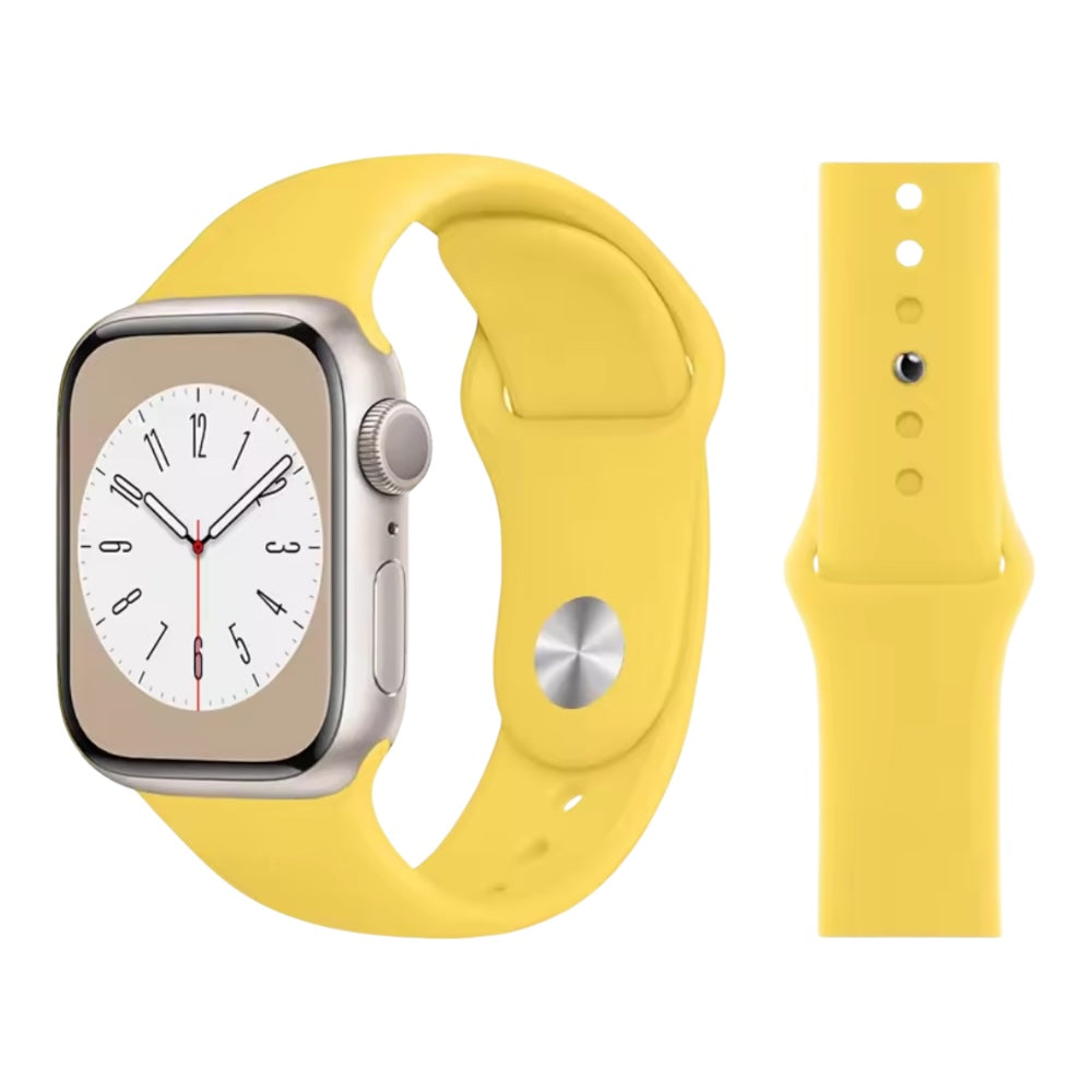 Pulsera - Silicón amarillo pálido para Apple Watch