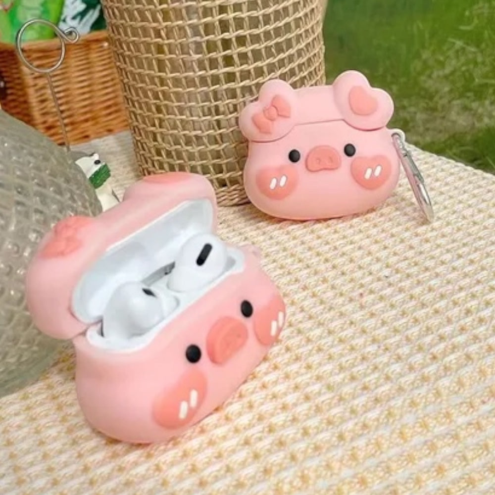 Estuche – Cerdito Rosado para AirPods Pro 1 y 2