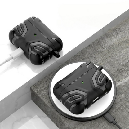 Estuche – Maxjoy Protective negro  para AirPods Pro 1 y 2