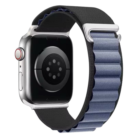 Pulsera - Alpine Loop Negro con azul marino para Apple Watch