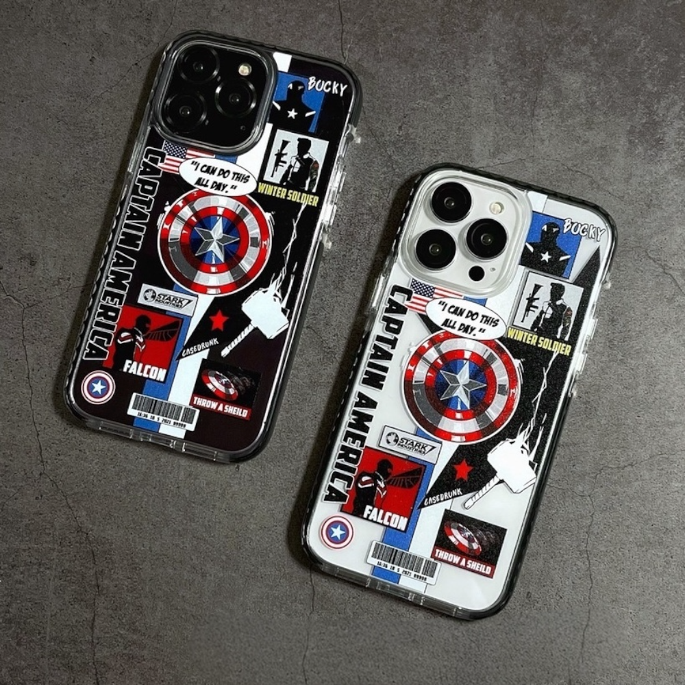 Estuche - Capitán America para iPhone 16 normal