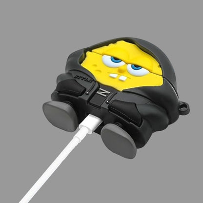 Estuche – Bob Esponja con Sudadera Negra para AirPods Pro 1 y 2