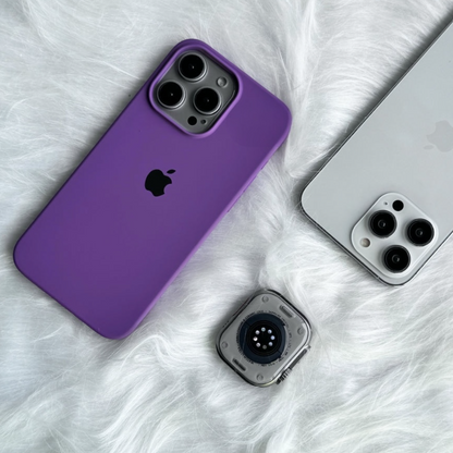 Estuche – Silicona Suave Purpura para iPhone 13 Pro
