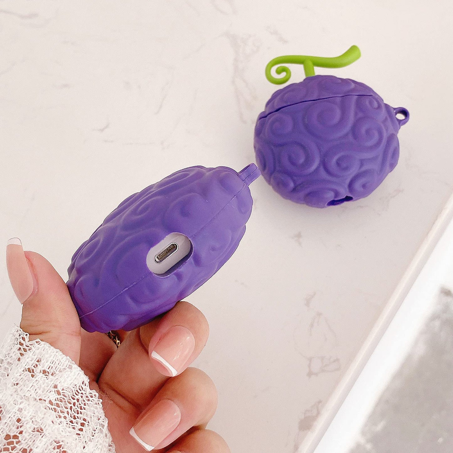 Estuche – Fruta del diablo de One Piece para AirPods Pro 1 y 2