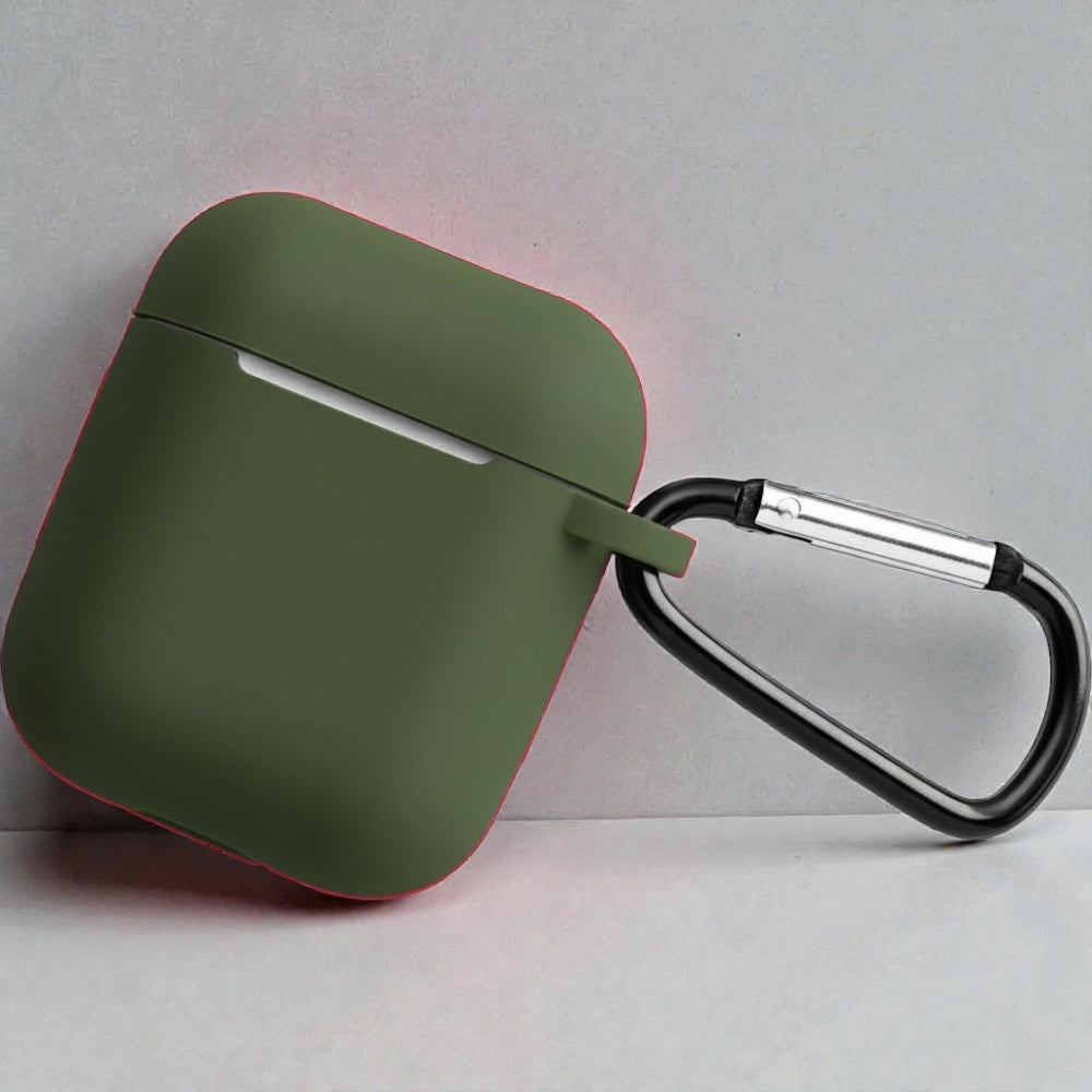 Estuche – Silicon verde musgo para AirPods 1 y 2