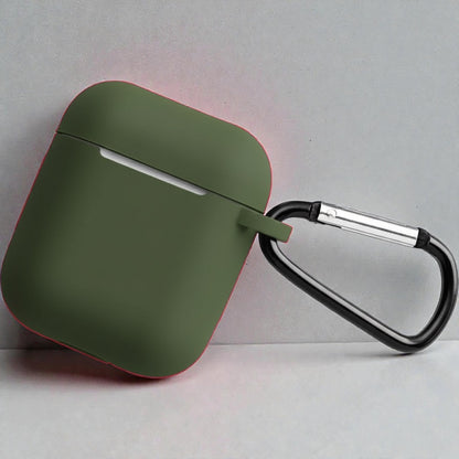 Estuche – Silicon verde musgo para AirPods 1 y 2