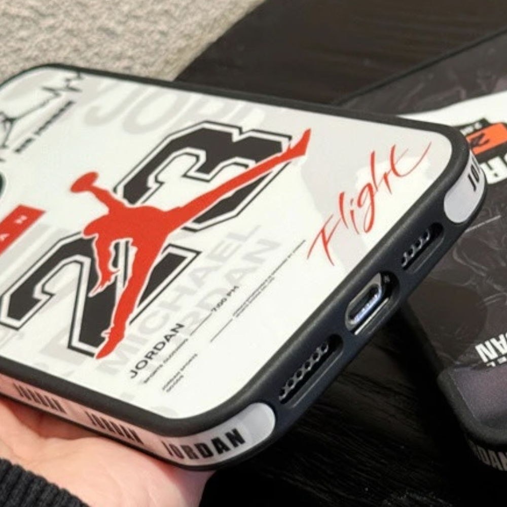 Estuche - Jordan 23 blanco para iPhone 13 normal