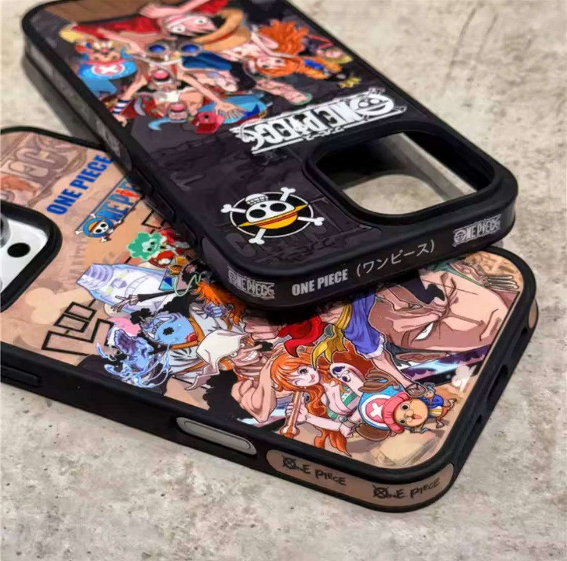 Estuche - One Piece Anime Luffy Crew para iPhone 13 normal