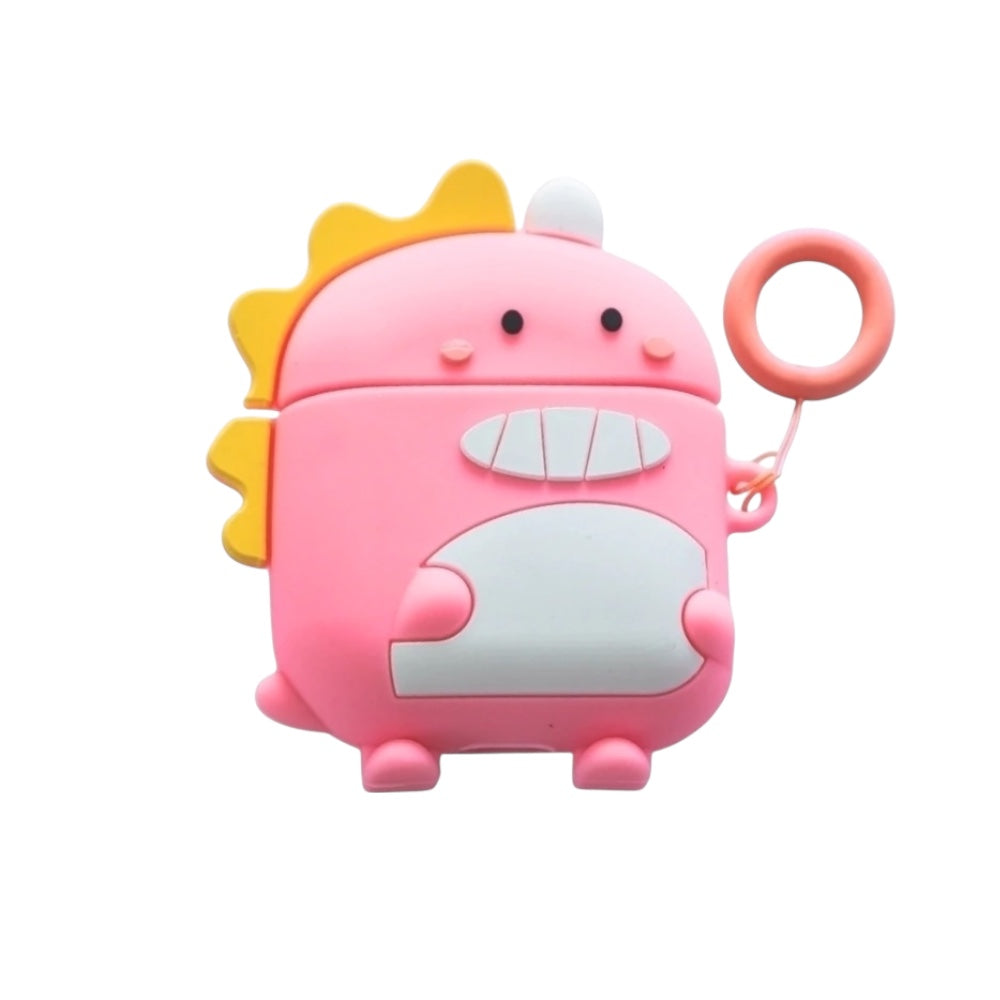 Estuche – Dinosaurio Rosado para AirPods 1 y 2