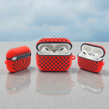 Estuche – Deportivo Nike rojo con negro para AirPods Pro 1 y 2