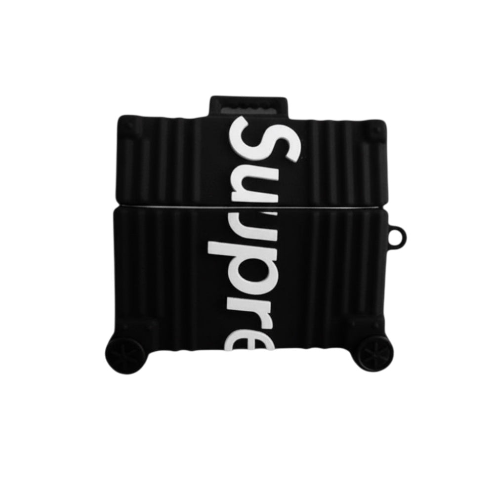 Estuche – Supreme Maleta negra para AirPods Pro 1 y 2
