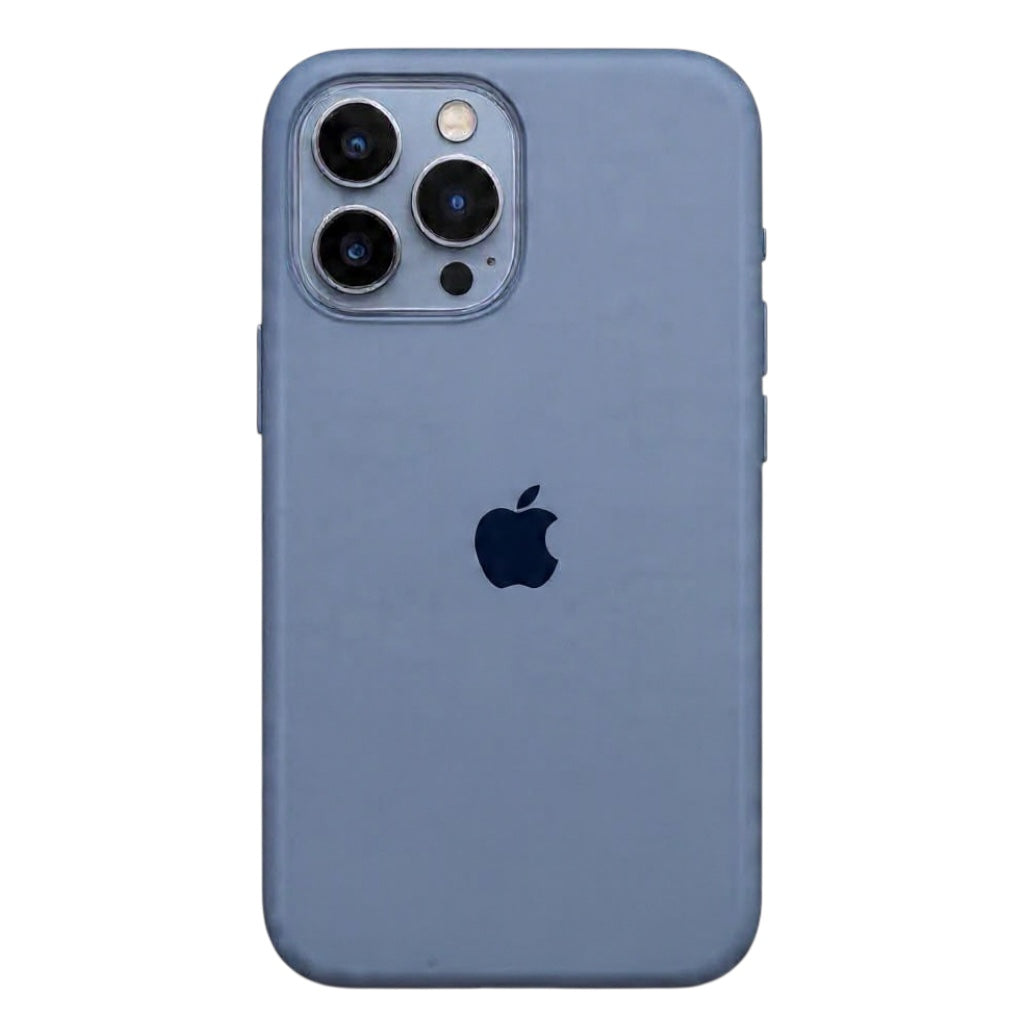 Estuche – Silicona Suave Gris Frío iPhone 12 Pro