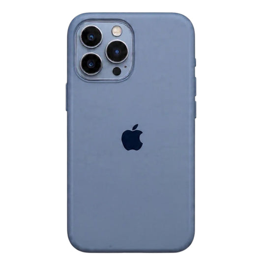 Estuche – Silicona Suave Gris Frío iPhone 14 Pro