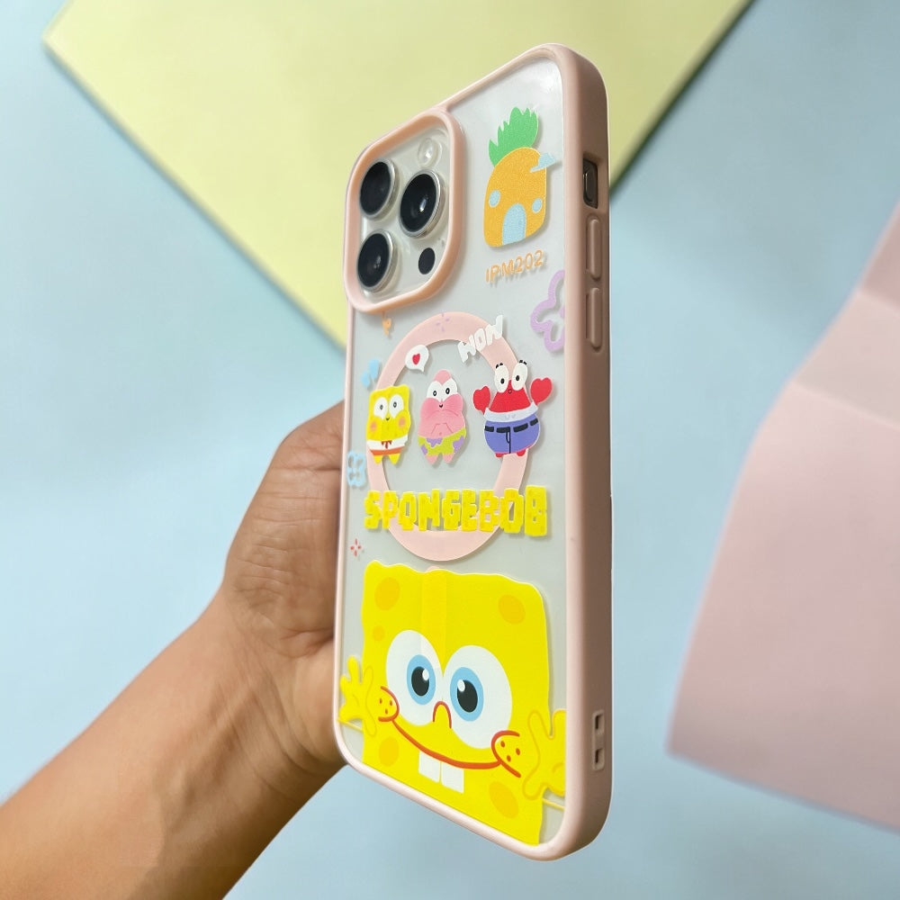 Estuche - Bob esponja para iPhone 15 Pro Max