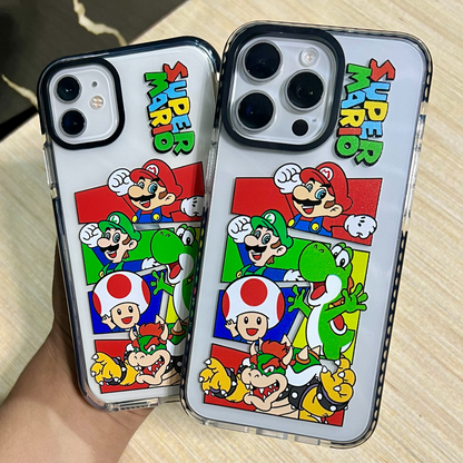 Estuche - Super Mario Bros Nintendo Personajes Yoshi Toad para iPhone 16 plus