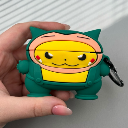 Estuche – Snorlax con Pikachu de  Pokémon para AirPods Pro 1 y 2