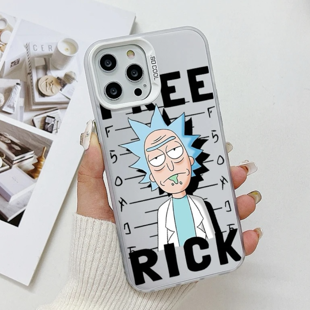 Estuche - Rick Sánchez  de Rick and Morty Verde para iPhone 14 pro