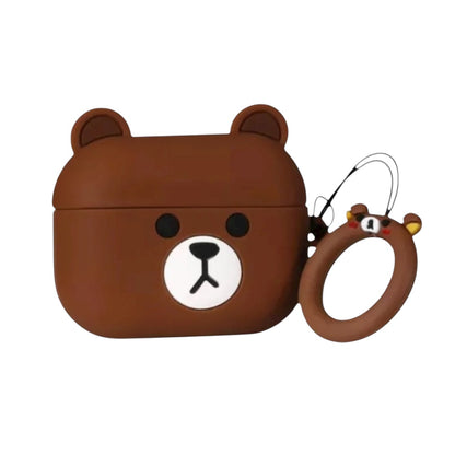 Estuche - Oso escandaloso Brown para AirPods Pro 1 y 2