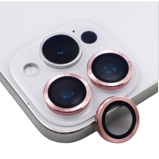Protectores de cámara - Aros metal rosado