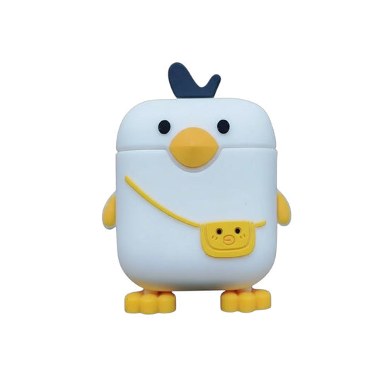 Estuche – Pollito blanco con cartera para AirPods 1 y 2