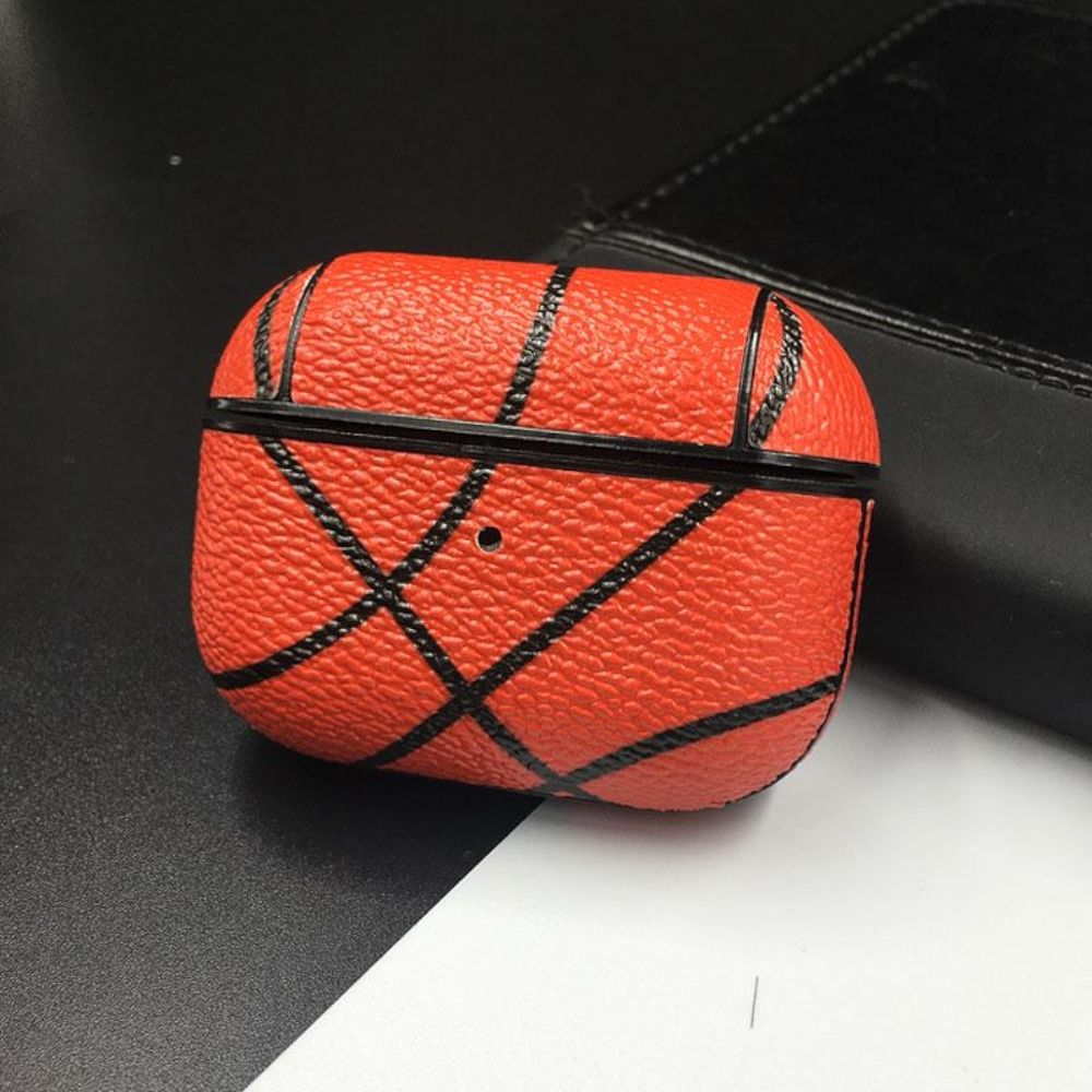 Estuche – Cuero Básquet ball  duro para AirPods Pro 1 y 2
