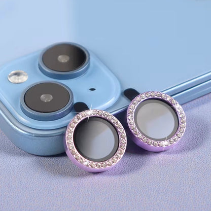 Protectores de cámara - Aros con diamantes lila