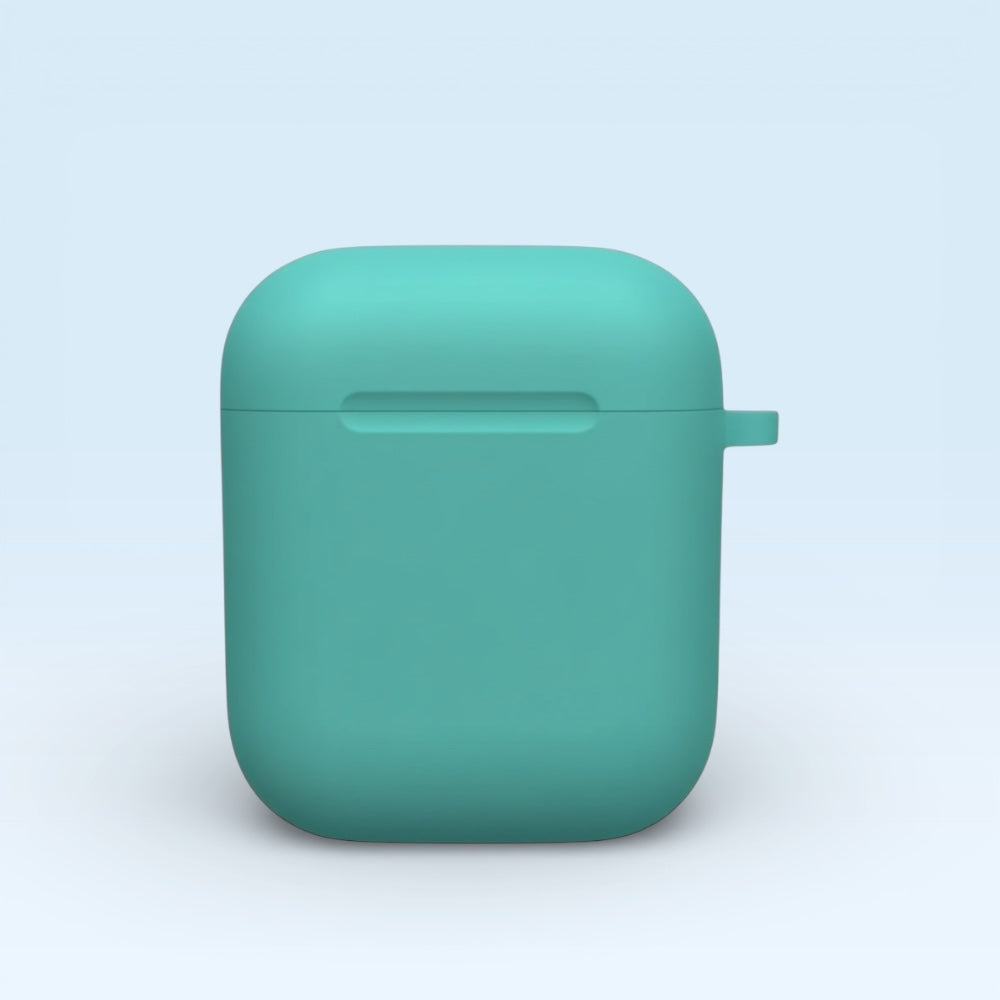 Estuche – Silicon Celeste para AirPods 1 y 2
