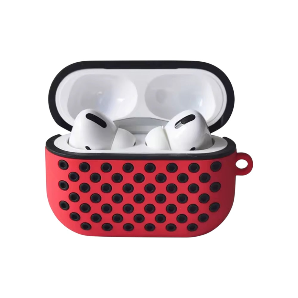 Estuche – Deportivo Nike rojo con negro para AirPods Pro 1 y 2