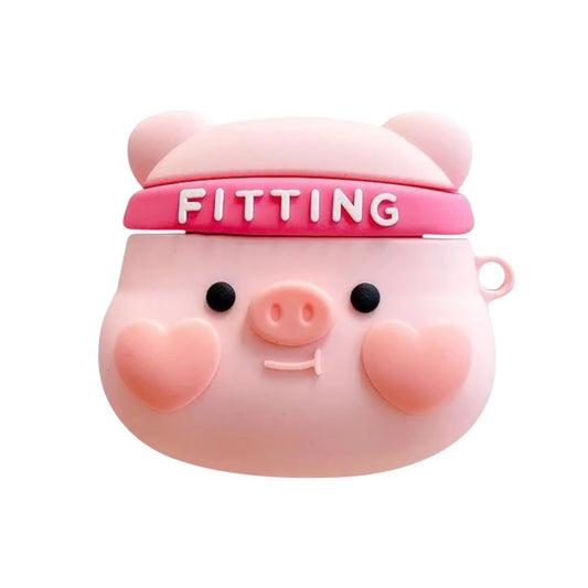 Estuche – Cerdito Fitting Rosado para AirPods 3