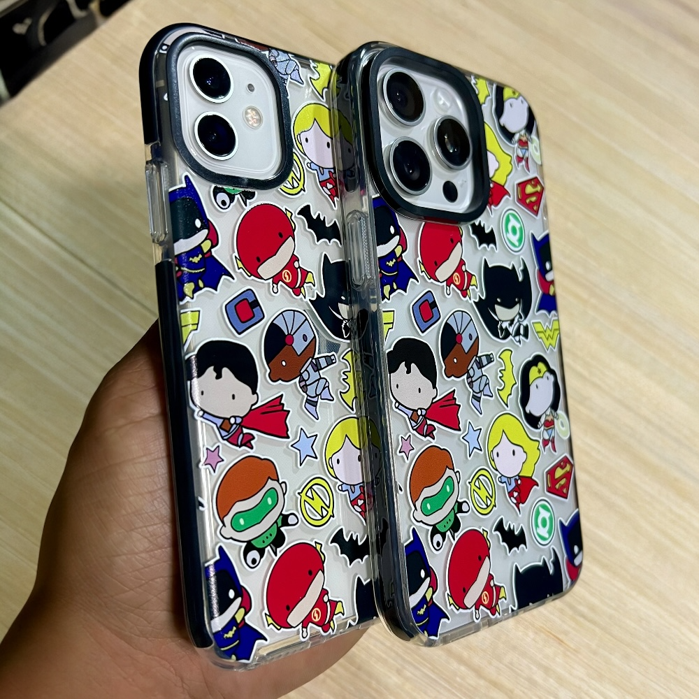 Estuche - DC Heroes Chibi para iPhone 14 plus