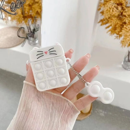 Estuche – Pop it Gatito para AirPods Pro 1 y 2
