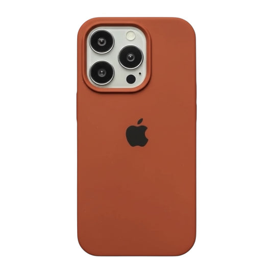 Estuche – Silicona Suave café oscuro para iPhone 13 Pro