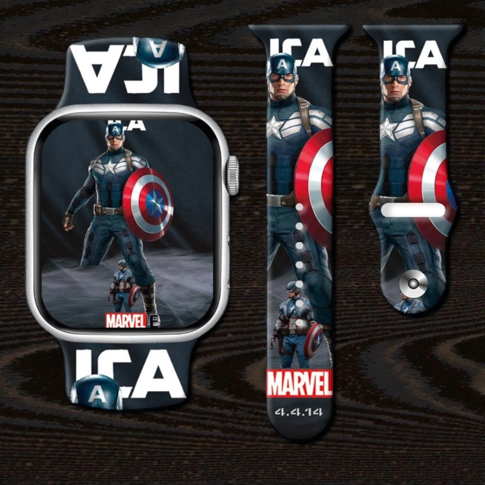 Pulsera - Capitán América de Avengers para Apple Watch