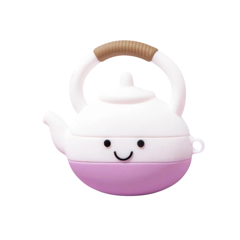 Estuche – Tetera Cute Morada para AirPods Pro 1 y 2
