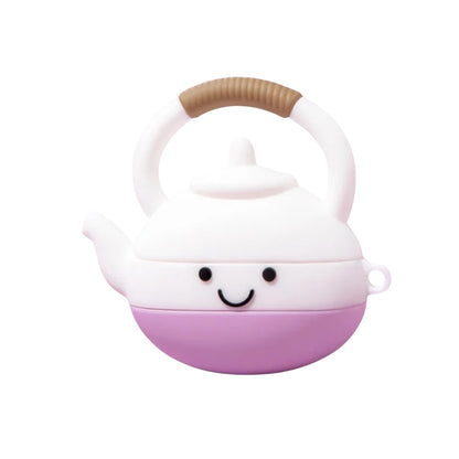 Estuche – Tetera Cute Morada para AirPods Pro 1 y 2