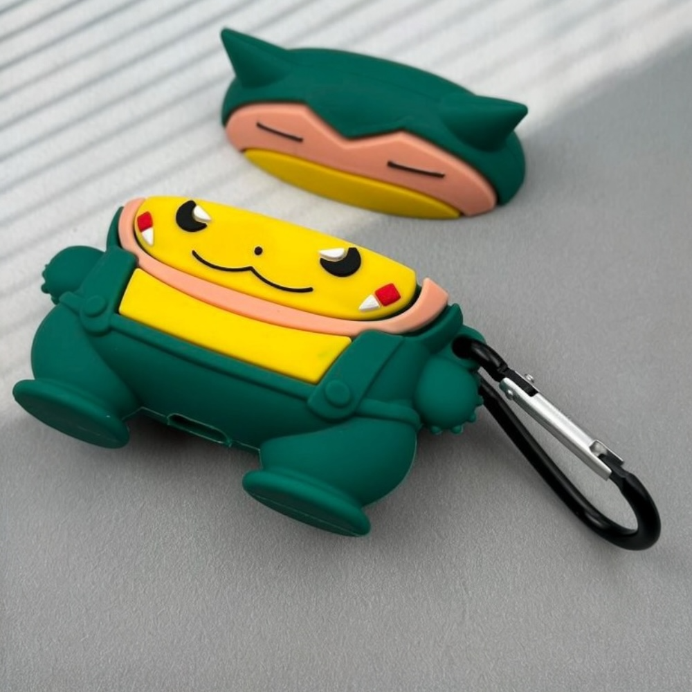 Estuche – Snorlax con Pikachu de  Pokémon para AirPods Pro 1 y 2