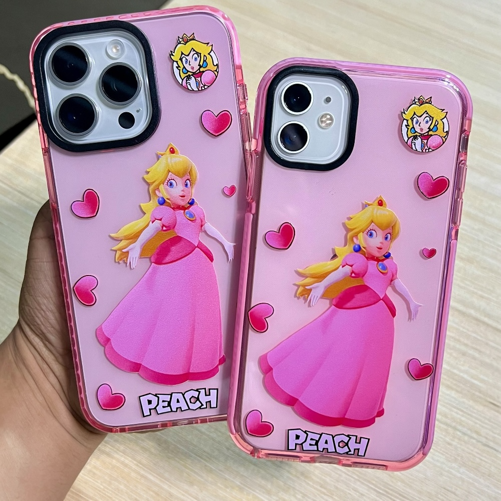 Estuche - Peach de Mario Bros para iPhone 16 plus