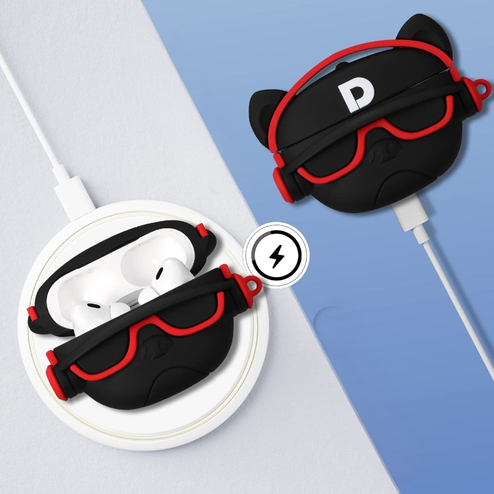 Estuche – Perrito Pug DJ para AirPods Pro 1 y 2