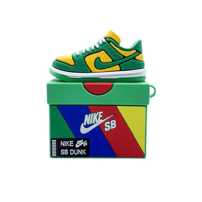 Estuche – Nike Dunk Verde & Amarillo para AirPods Pro 1 y 2