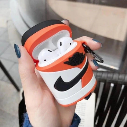 Estuche – Nike Jordan Air 1 anaranjado para AirPods 1 y 2